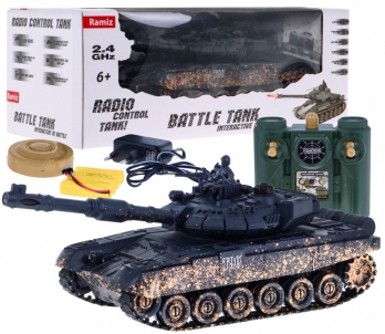 Nuotoliniu būdu valdomas tankas T-90 Radiovadāmās rotaļlietas