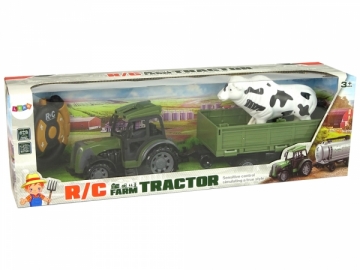 Nuotoliniu būdu valdomas traktorius su arklio figūrėlė Radiovadāmās rotaļlietas