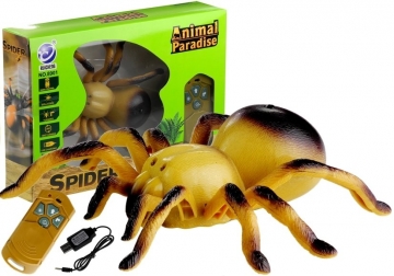Nuotoliniu būdu valdomas voras Tarantula, geltonas Robots rotaļlietas