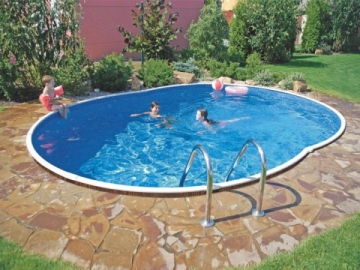 Oval outdoor swimming pool DeLuxe 404DL