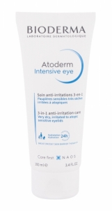 Paakių kremas BIODERMA Atoderm Intensive Eye Eye Cream 100ml 3-In-1 Anti-Irritation Care Paakių priežiūros priemonės