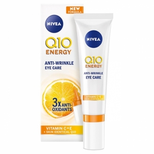 Paakių kremas Nivea Wrinkle Energizing Eye Cream Q10 Plus C 15 ml