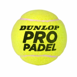 Padel teniso kamuoliukai DUNLOP PRO PADEL 3 tin 5 dydis