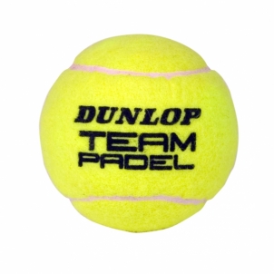 Padel teniso kamuoliukai DUNLOP TEAM 3pet S