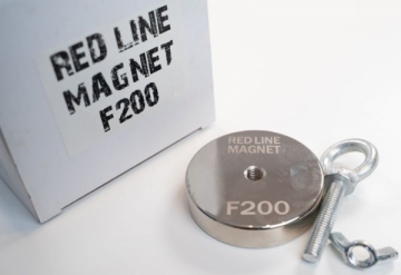 Paiieškos neodiminis magnetas RED LINE MAGNET F200 200kg. FISHING MAGNET