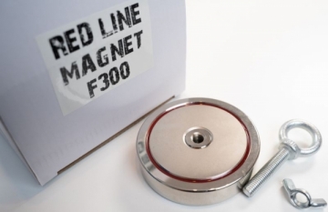 Paiieškos neodiminis magnetas RED LINE MAGNET F300 300kg. FISHING MAGNET