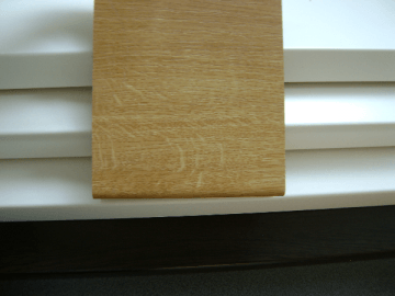 Chipboard window sills MELNOX 19x300x4100 mm, oak color, sawn The particle board windowsills
