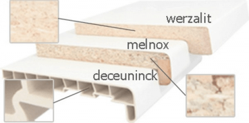 Подоконник MELNOX ДСП 19x550x4100 mm, белый, пиленого Подоконники ДСП