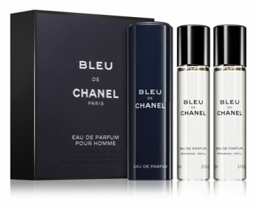 Parfumuotas vanduo Chanel Bleu De Chanel - EDP 20 ml (užpildomas) + 2 x 20 ml Kvepalų ir kosmetikos rinkiniai