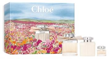 Parfumuotas vanduo Chloé Chloé Spring Edition - EDP 75 ml + EDP 5 ml + kūno losjonas 100 ml Kvepalų ir kosmetikos rinkiniai