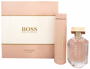 Parfumuotas vanduo Hugo Boss Boss The Scent For Her EDP 100 ml + kūno pienelis 200 ml (Rinkinys)