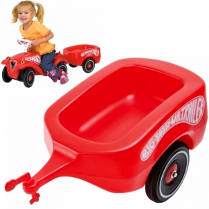 Paspiriamo automobilio priekaba - Bobby Car Classic, raudona Priedai vaikiškiems automobiliams