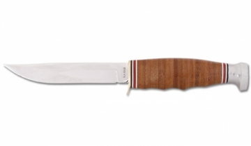 Knife medžioklinis Ka-Bar 1232 Leather Handled Hunter 