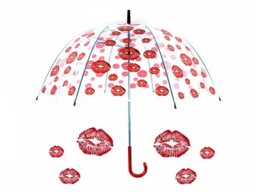 Permatomas didelis skėtis Bučinukai