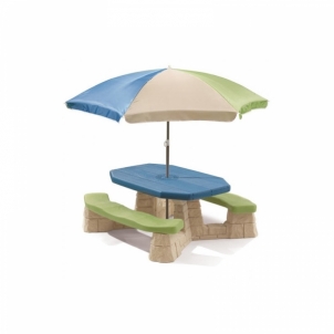 Pikniko stalas su skėčiu Step2 Žaidimų aikštelės, supynės