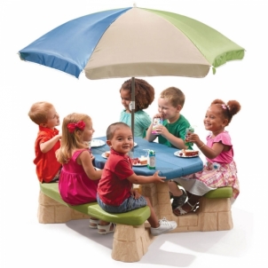 Pikniko stalas su skėčiu Step2