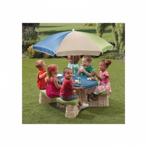 Pikniko stalas su skėčiu Step2