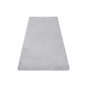 Pilkas kailio imitacijos kilimas TEDDY | 160x220 cm