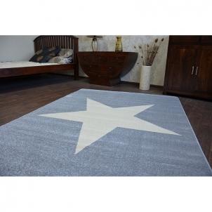 Pilkas kilimas NORDIC Žvaigždė | 120x170 cm 