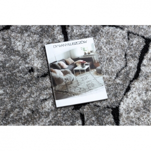 Pilkas kilimas su akmens raštu COZY | 180x270 cm 
