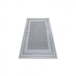 Pilkas kilimas su graikiškais raštais GLOSS | 70x250 cm 