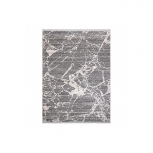 Pilkas marmuro rašto kilimas REBEC | 200x290 cm 
