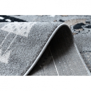 Pilkos spalvos kilimas FUN Gatvė | 120x170 cm