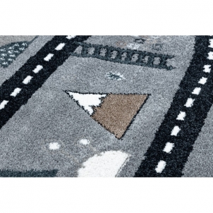 Pilkos spalvos kilimas FUN Gatvė | 120x170 cm