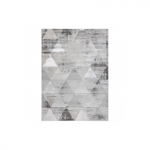 Pilkų atspalvių kilimas LIRA Trikampiai | 140x190 cm 