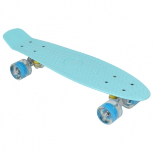 Plastikinė riedlentė - Enero LED, 22 colių, šviesiai mėlyna Skateboards