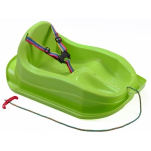 Plastikinės rogutės - Mini Bobek Marmat, žalios, 71 cm Сани