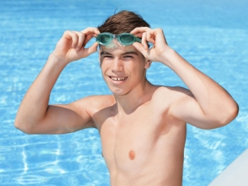 Plaukiojimo akiniai Bestway Hydro-Swim, šviesiai žali