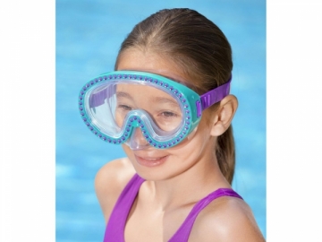 Plaukiojimo akiniai su kristalais Bestway, mėlyni