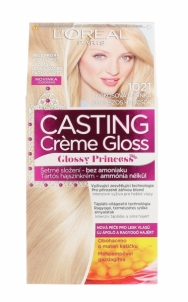 Plaukų dažai L´Oreal Paris Casting Creme Gloss Glossy Princess Cosmetic 1ks Shade 1021 Coconut Baby Matu krāsas