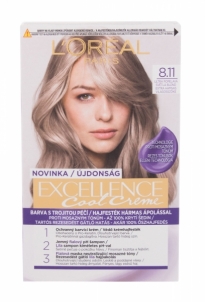 Plaukų dažai L´Oréal Paris Excellence 8,11 Ultra Ash Light Blond Cool Creme Hair Color 48ml 