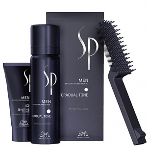 Plaukų dažai Wella Professional Toning Foam hair for men 60 ml + Shampoo hair 30 ml SP Men (Gradual Tone) Hair dyes