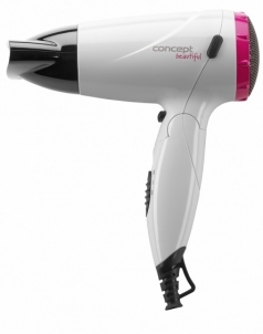 Plaukų džiovintuvas Concept VV5740 Beautiful 1500 W hair dryer white + pink Plaukų džiovintuvai