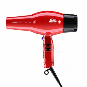 Plaukų džiovintuvas Solis Swiss Perfection Plus Red hair dryer Hair dryers