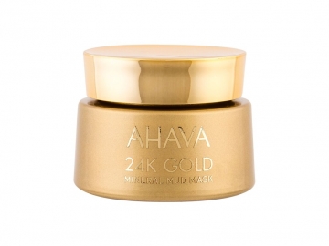 Plaukų kaukė AHAVA 24K Gold Mineral Mud Face Mask 50ml Sejas maskas, serumi sejai