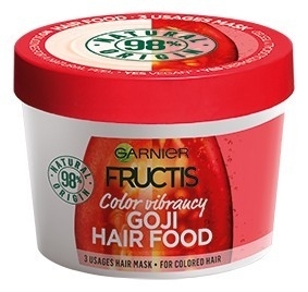 Plaukų kaukė Garnier Fructis Hair Fructis Mask (Goji Hair Food) 390 ml