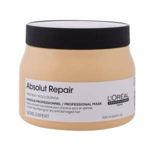 Plaukų kaukė L´Oréal Professionnel Série Expert Absolut Repair Gold Quinoa + Protein Hair Mask 500ml Instant Resurfacing Masque 