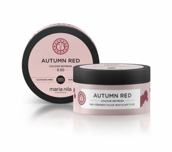Plaukų mask Maria Nila Soft nourishing mask without permanent color pigments Autumn Red ( Colour Refresh Mask) 300 ml 
