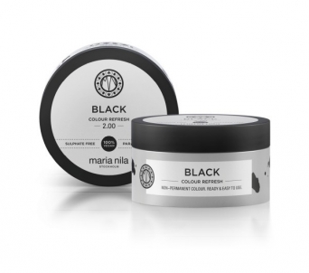 Plaukų mask Maria Nila Soft nourishing mask without permanent color pigments Black ( Colour Refresh Mask) 100 ml Masks for hair