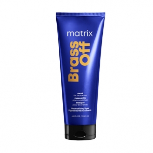 Plaukų kaukė Matrix Mask for neutralizing yellow tones of blonde hair Total Results (Brass Off Color Obsessed) 200 ml Kaukės plaukams