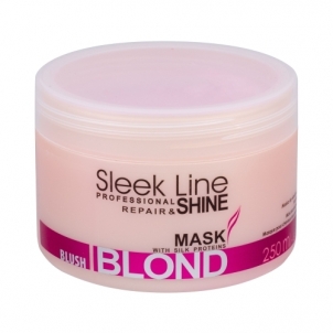 Plaukų kaukė Stapiz Sleek Line Blush Blond Mask Cosmetic 250ml Matu maskas