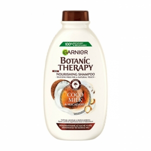 Plaukų šampūnas Garnier Botanic Therapy (Coco Milk & Macadamia Shampoo) Nutritive and Soothing Shampoo for Dry and Coarse Hair 400 ml 