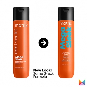 Plaukų šampūnas Matrix Smoothing Shampoo for unruly hair Total Results Sleek Mega 300 ml