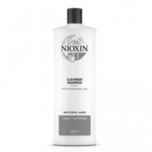 Plaukų šampūnas Nioxin Cleansing shampoo for fine natural hair thinning slightly System 1 (Fine Hair Cleanser Normal To Thin Looking) 1000 ml