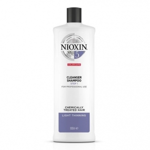Plaukų šampūnas Nioxin Cleansing shampoo for normal to thick natural colored and slightly thinning hair system 5 (Cleanser Medium Coarse Hair It Normal To Thin Looking Natural & Chemically Treated) 1000 ml Šampūnai plaukams
