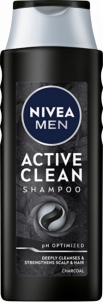Plaukų šampūnas Nivea Shampoo for Men Active C lean 400 ml Šampūnai plaukams